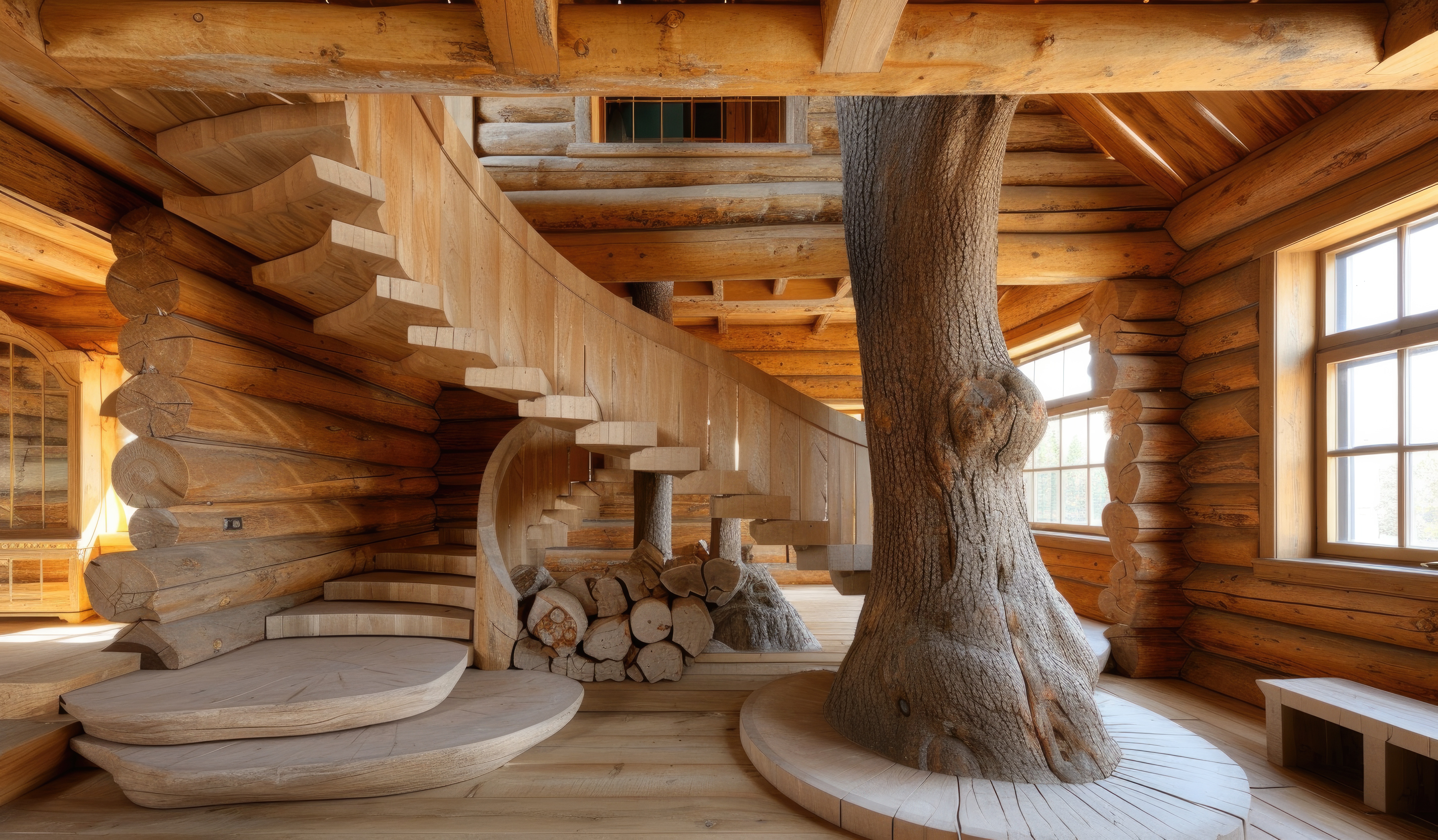 Staining, Sealing, Caulking, And Chinking A Log Siding Cabin 